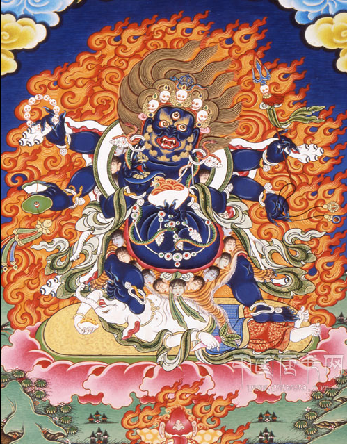 The Ultimate Guardian in Tibetan Thangka Art: The Wrathful Wisdom of Six-Armed Mahakala 