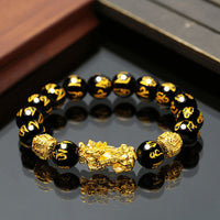Pixiu Six‑Syllable Mantra Prosperity Bracelet – Mixed‑Material Energy Beads